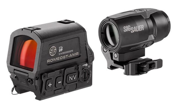 ROMEO8T-AMR z JULIET3T-AMR w układzie Combo Kit — technologia Automatic Modified Reticle