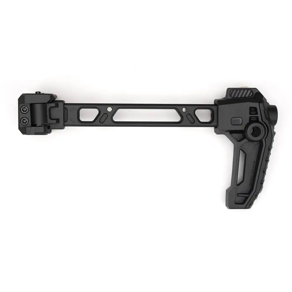HS/Springfield Armory Kuna 9x19, chorwacki ruch w segmencie PCC 12 Kolba składana Strike Industries Strike Dual Folder Stock montaż Picatinny