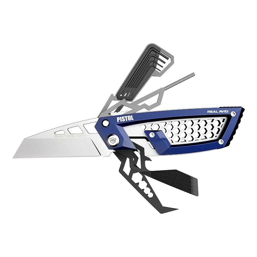 Jak wyposażyć domowy warsztat strzelca? Stanowisko serwisowe, czyszczenie broni, przegląd narzędzi Real Avid 22 Real Avid - Multitool Gun Tool AMP - Pistol AVGTAMP-P